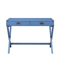 Acme Amenia 2-Drawer Wooden Console Table In Blue Finish