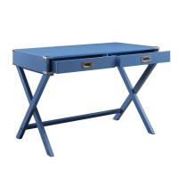 Acme Amenia 2-Drawer Wooden Console Table In Blue Finish