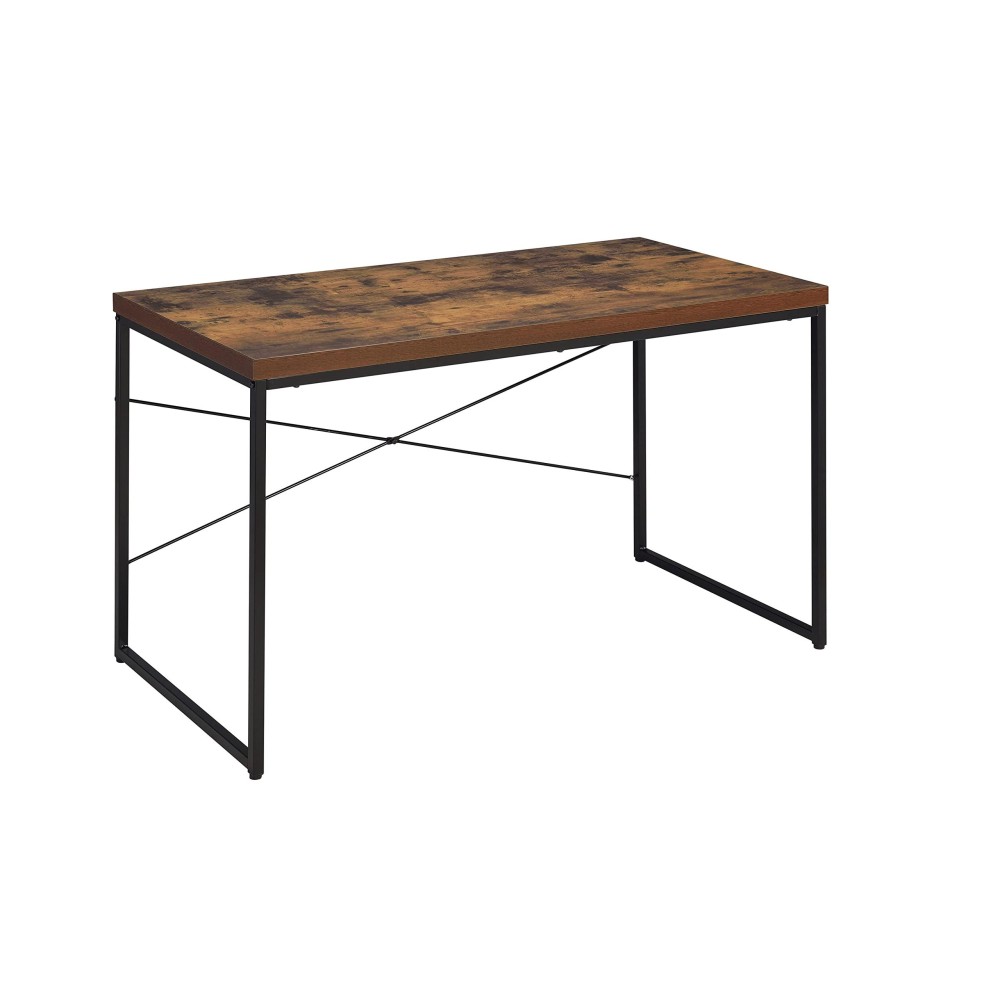 Acme Bob Console Table In Weathered Oak & Black Finish