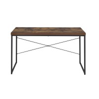 Acme Bob Console Table In Weathered Oak & Black Finish