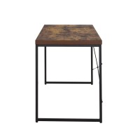 Acme Bob Console Table In Weathered Oak & Black Finish