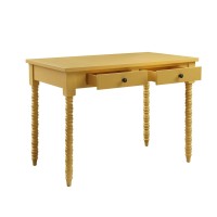 Acme Altmar 2-Drawer Wooden Console Table In Yellow