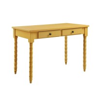 Acme Altmar 2-Drawer Wooden Console Table In Yellow