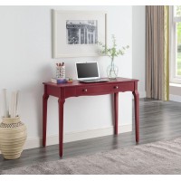 Acme Alsen 1-Drawer Wooden Console Table In Red