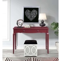 Acme Alsen 1-Drawer Wooden Console Table In Red