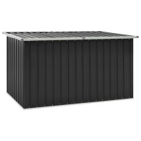vidaXL Patio Storage Box Anthracite 673x39x366