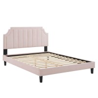 Sienna Performance Velvet Full Platform Bed