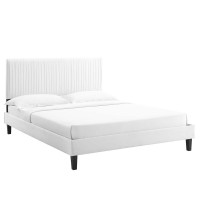 Peyton Performance Velvet King Platform Bed