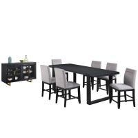Yves 8pc Counter Height Dining Set