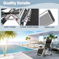 Slsy Zero Gravity Chair Reclining Lounge Chair With Removable Cushion Tray For Indoor And Outdoor Patio Recliner Folding Rec