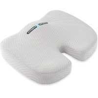 Xtreme Comforts Desk Chair Cushions For Back Support And Tailbone Relief - Memory Foam Coccyx Seat Cushion W/Handle & Bag For Home Office Or Travel - Original