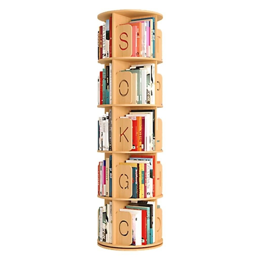 360Rotating Bookshelf, Children'S Round Floor-To-Ceiling Bookcase, Stimulate Children'S Interest In Reading