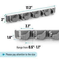 Mr Pen Aluminum Storage Rack With 4 Hooks Lightweight And Durable