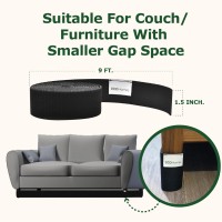 ECOHomes Under Couch Guards Toy Blocker - Strap Barrier for Under Sofa, Bed & Furniture Bottom Stop Things from Going Under | Easy to Install Gap Bumper Stopper for Toys (9 Ft by 1.5 Inch)