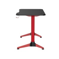 Safco Ultimate Computer Gaming Desk with LED Lighting Cup Holder and Headphone Hook 472W x 236D x 295H