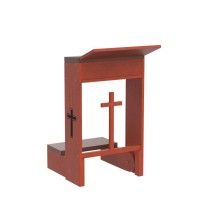 Prayer Bench Stool,Solid Wood Prayer Kneeler With Bench And Folding Table Top In Home,Church Prayer Table Chair Padded Kneeler Shelf For Kneeling At Home,Religious Gifts