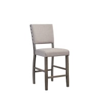 Upholstered Counter Chair Set of 2