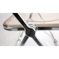 Inspirer Studio Contemporary Bauhaus Style Transparent Folding Chair (Smoke)