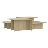 vidaXL Coffee Tables 2 pcs Sonoma Oak 439x197x13 Engineered Wood