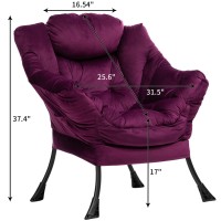 Hollyhome Fabric Large Lazy Chair Accent Reading Chair Cozy Lounge Chair With Armrest Leisure Sofa Chair For Living Room Bed