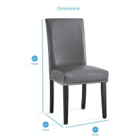 Verano Gray Side Chair - set of 2