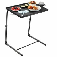 Portable Table Adjustable Folding Table, Lounge, Bedroom Furniture, Living, Tv, Multi Function With Cup Holder