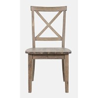 Jofran Inc. Eastern Tides X-Back Coastal Solid Acacia Dining Chair (Set Of 2)