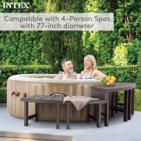 Intex 28514E 2 Medium Purespa Accessories Benches Compatible W 4 Person Spas Combines To Create A Larger Bench Flat Storage