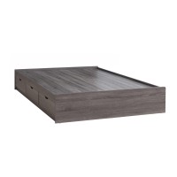 Twin Size Chest Bed with 3 Drawers, Distressed Gray