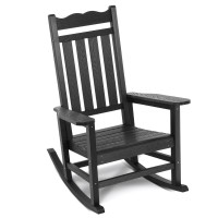 Stoog Allweather Patio Rocking Chair With 400 Lbs Weight Capacity Oversized Porch Rocker Chair For Backyard Fire Pit Lawn