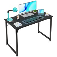 Paylesshere 39 Inch Home Office Gaming Modren Simple Style Pc Wood And Metal Desk Workstation For Small Space