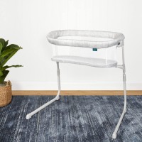 Halo Baby Flex Bassinest, Adjustable Travel Bassinet, Easy Folding, Lightweight With Mattress And Carrying Bag, Heather Weave