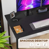 Paylesshere 47 Inch Computer Desk Gaming Desk Multifunction Writing Table Student Art Modren Simple Style Pc Wood And Metal Des