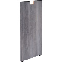 Lorell Essentials Credenza Support Leg, Weathered Charcoal Laminate
