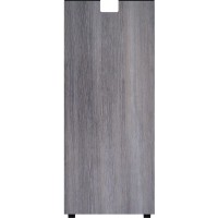 Lorell Essentials Credenza Support Leg, Weathered Charcoal Laminate