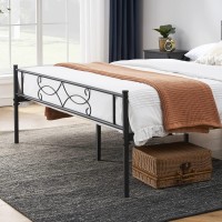 Vecelo 14 Metal Platform Bed Frame With Headboard Premium Steel Slat Support No Box Spring Needed Noisefree Antislip Easy As