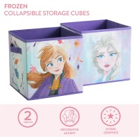 Polycanvas Disney Frozen 2 Collapsible Storage Cubes, Set Of 2, 10