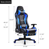 Gtracing Gaming Chair With Footrest And Bluetooth Speakers Music Video Game Chair Heavy Duty Ergonomic Computer Office Desk Chai