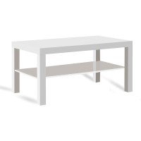 Mac Lack Coffee Table Modern Stylish Coffee Table, Lack Coffee Living Room, Herringbone Coffee Table, White Coffee Table With Shelf, Easy To Assemble, Environment Friendly 90X55 Cm