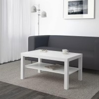 Mac Lack Coffee Table Modern Stylish Coffee Table, Lack Coffee Living Room, Herringbone Coffee Table, White Coffee Table With Shelf, Easy To Assemble, Environment Friendly 90X55 Cm