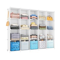 Homidec 20Cube Storage Shelf Storage Bookcase Bookshelf With Metal Hammer Storage Cubes Organizer Cabinet For Kids Closet B