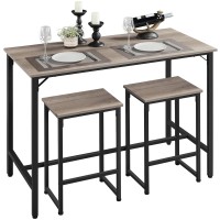 Yaheetech 3 Piece Dining Table Set, 47.5