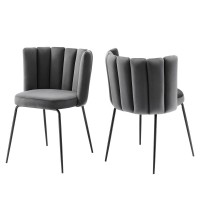 Virtue Performance Velvet Dining Chair Set of 2