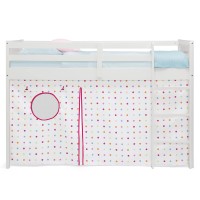 Delta Children Loft Bed Tent - Curtain Set For Twin Loft Bed (Bed Sold Separately), Dots