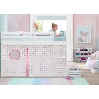 Delta Children Loft Bed Tent - Curtain Set For Twin Loft Bed (Bed Sold Separately), Dots