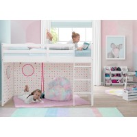 Delta Children Loft Bed Tent - Curtain Set For Twin Loft Bed (Bed Sold Separately), Dots