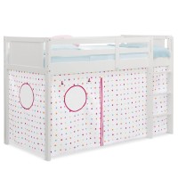 Delta Children Loft Bed Tent - Curtain Set For Twin Loft Bed (Bed Sold Separately), Dots