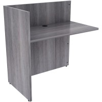 Lorell Weathered Charcoal Laminate Desking 1 Top 42 x 24415 Material Laminate Finish Weathered Charcoal