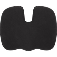 Lorell ButterflyShaped Seat Cushion 1750 x 1550 Fabric Memory Foam Silicone Butterfly Comfortable Ergonomic Desi