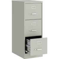 Lorell Fortress Commercialgrade Vertical File 15 x 22 x 402 3 x Drawers for File Letter Vertical Ballbearing S